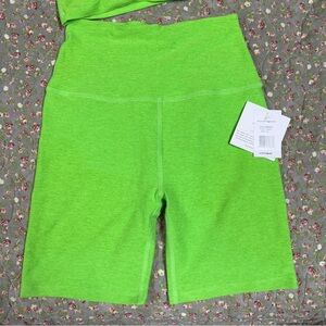 Beyond Yoga Lime Green Bike Shorts
